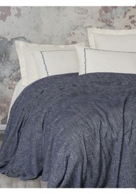 Resim Cotton Box Embrova Şönil Çift Kişilik Yatak Örtüsü/pike Takımı Loom Lacivert Lacivert 