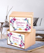 Resim Hafsa Ticaret Çeyiz Etiketi İsme Özel A4 Ebat (29 CM X 21 CM) - 20Lİ PAKET YÜKSEK YAPIŞKANLI Bohça Koli Etiketi 