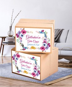 Resim Hafsa Ticaret Çeyiz Etiketi İsme Özel A4 Ebat (29 CM X 21 CM) - 20Lİ PAKET YÜKSEK YAPIŞKANLI Bohça Koli Etiketi 