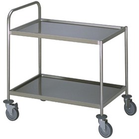 Resim Electrolux Professional 2 Katlı Servis Arabası İtme Kollu. 600 MM Yükseklik=800 STR602HV 