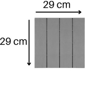 Resim Petgrow 30 Yer Karosu Gri 1 Kutu (9 Adet Karo) 