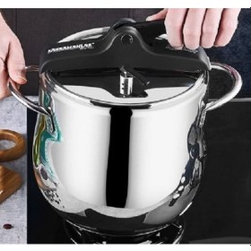 Resim Kahramanlar Platin 14 Lt Klasik Düdüklü Tencere 2135 S Gri 