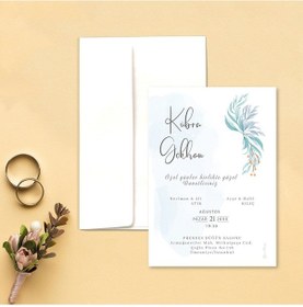 Resim Yarendavetiyeotuz9 100 Adet Beyaz Zarflı Davetiye (486092078)-Değer 1-Değer 2 