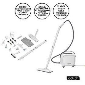 Resim Icotech SC90 Pro Multi Fonksiyonel Buharlı Temizlik Makinesi 