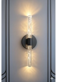 Resim Bhbackhome Bubbleflux Şık Tasarım Modern Ledli Aplik 40 Cm Pilli Antrasit 