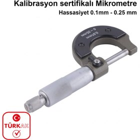 Resim Kalibrasyon Sertifikalı Mikrometre 