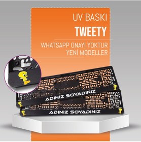 Resim Tweety Plakalık, 2 Adet Premium Uv Baskı, Plakalıkhane 