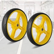 Resim Dashanshop 10.63 İnç Eva Sessiz Dayanıklı 2li Tekerlek Seti Alışveriş Arabası 