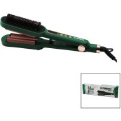 Resim Powertec 2ın1 Fırça - Dalgalı Saç Düzleştirici LED Ekran - Sıcaklı AYAR=140°-220° - 360° Döner Kablo TR-2820 (4738) 