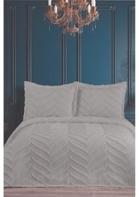 Resim Perota Soft Çift Kişilik Pike Takımı Gri Gri 