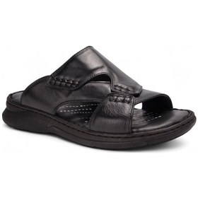 Resim Forelli Tuna 40501 Comfort Erkek Deri Terlik Siyah 