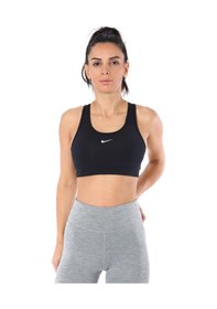 Resim Nike Kadın Sporcu Sütyeni Bra Swoosh 1Pp Sports Bra Bv3636-010 Siyah 