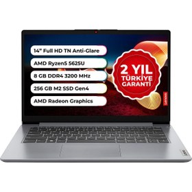 Resim LENOVO Ideapad 1 Amd Ryzen™ 5 5625U 8 GB 256 GB Ssd Freedos 14 Inç 82R30096TX 