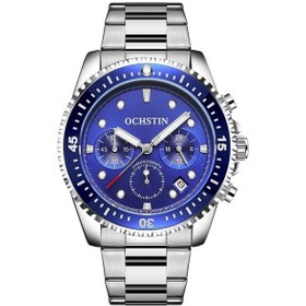 Resim Sones Skmeı 1581 Yaratıcı Moda Erkek Saati Basit Günlük Açık Hava Spor Su Geçirmez İki Pimli Kuvars Saat Gümüş Siyah 