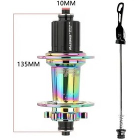 Resim HASSNS Pro7 32 Delik Rainbow Arka Bisiklet Göbeği 