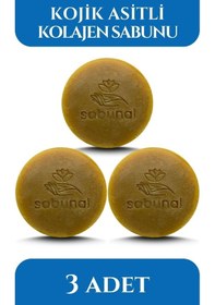 Resim Sabunal Kolajen Sabunu 3 Adet - Hyaluronik Asit ve Kojik Asit İçerikli Aydınlatıcı Sabun 