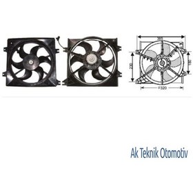 Resim Fan Motoru 12V Hyundai Accent 00..06 504626054 