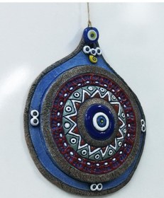 Resim Özel Tasarım Seramik Desenli Nazarlık Duvar Süsü 