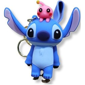 Resim Stitch V3 Turquoise Edition 3d Figürlü Bilek Kayışlı Anahtarlık - 1 Adet 