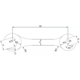 Resim İzeltaş Açık Ağız Anahtar Kısa 8 x 9 - 0100010809 