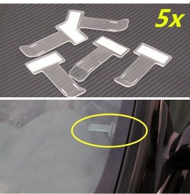 Resim 5 Adet Araba/araç Aksesuarı Park Bileti İzin Kartı Bilet Tutucu Klip Etiket 