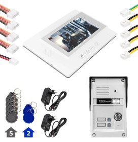 Resim Iki Ayrı Daire Için (7 Inç Görüntülü Diafon Sistemi) 