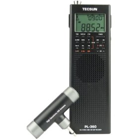 Resim Tecsun PL-360 Portatif Radyo Siyah Fm Am Sw Mw Lw 
