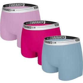 Resim Yohannes Club, Kız Çocuk, Pamuklu Boyshort Boxer , 3'lü Paket, Karışık Renkli Karışık 
