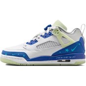 Resim Nike Jordan Spizike Low Ss Leather Unisex Sneaker Hakiki Deri Günlük Spor Ayakkabı Beyaz Beyaz 