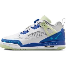 Resim Nike Jordan Spizike Low Ss Leather Unisex Sneaker Hakiki Deri Günlük Spor Ayakkabı Beyaz Beyaz 