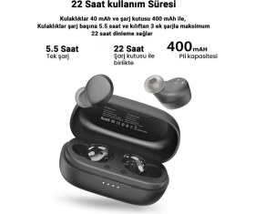 Resim Fuchsia Agile Dots Ultra Hafif Bluetooth 5.3 Kablosuz Tws Kulaklık 