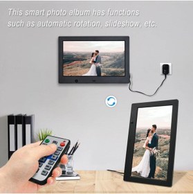 Resim JUNGLEE 10 Inç Dijital Fotograf Çerçevesi Led Hd Ekran Usb/sd Mp3/mp4 Çalar Video Oynatma 