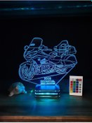 Resim Lampa Harley Davidson Motorcycle, Personalized 3d Lamp 