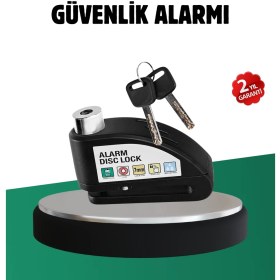 Resim Esplendor Titreşim Sensörlü Alarm Disk Kilidi Motosiklet Scooter Bisiklet - URN1944-6661 