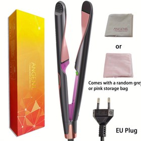 Resim ANGENIL Saç Düzleştirici ve Bukle Makinesi 2'si 1 Arada - Dalgalı ve Düz Saçlar için Bükme-Düzleme Kombini - 2.54 cm Çift Voltajlı 