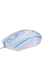 Resim GOMAX GOMAZ M1 Gaming Mouse 1600 DPI Kablolu Oyun Faresi Beyaz RGB Aydınlatma Özellikli 