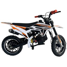Resim Mini Cross Çocuk Motoru Benzinli Tek Silindirli Kahve 