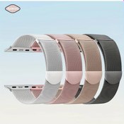 Resim Userfriendly11 4lü Milan Kemer Paketi İwatch 38mm 40mm 41mm 42mm 44mm 45mm 46mm Uyumlu Ayarlanabilir Erkek Kadın Kayışı 