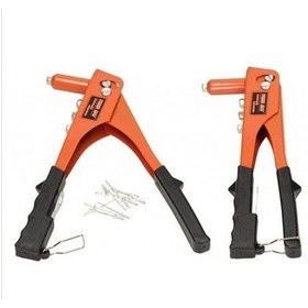 Resim 4 Çeşit Perçin Kalınlık Tek Yönlü El Perçin Tabancası 40 Yedekli 