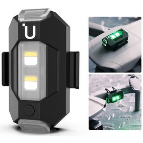 Resim Vkemall Ulanzi Dr-02 Drone Çarpışma Önleyici Işığı: Kırmızı/yeşil/beyaz 6 Flaş Modu, 110mah Batarya, Djı Mavic Aır 2 Ve Diğer Drönelere Uygun 