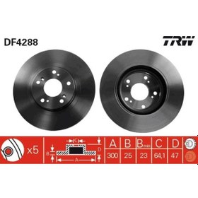 Resim TRW DF4288 Fren 45251S6MA10 (WA922832) (Fiyat:2 Adet İçindir) 