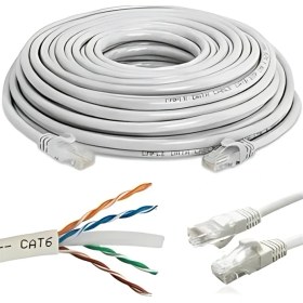 Resim Layfhex Premium Yüksek Hızlı Internet Lan Data Yazıcı Modem Adsl Cat6 RJ45 Uçlu Kablo 5 Metre 