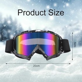 Resim Motosiklet gözlüğü, kayak gözlüğü, motokros gözlüğü, snowboard gözlüğü, kayak gözlüğü, erkek, kayak, snowboard ve motosiklet sporları için spor gözlüğü 