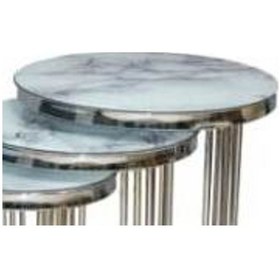 Resim Brc Zigon C Model Krom Kaplama Renk Kırılmaz Temper Beyaz Mermer 