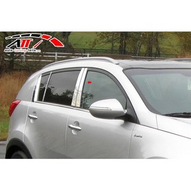 Resim ARD Pazarlama Kia Sportage 2010-2014 Krom Kapı Direği Kaplaması Cam Direği Şık Görünüm 6 Parça 