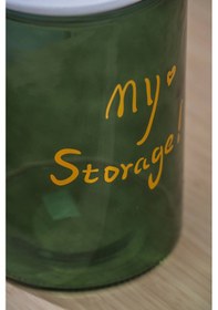 Resim Acar Pierre Ahşap Kapaklı Kavanoz Seti - 24 Cm Yeşil 