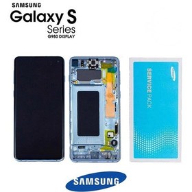 Resim Samsung Galaxy S20 G980 Lcd Ekran Dokunmatik Mavi Servis Gh82-221 