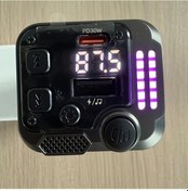 Resim Wangxi C68 New 30w Hızlı Şarj Kablosuz Araç Şarj Cihazı Dijital Ekran 7 Renk Işık Ellersiz Görüşme 