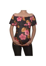 Resim Luvmabelly Maternity 2513 Kayık Yaka Hamile Bluzu Çok Renkli 
