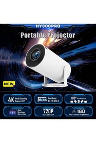 Resim TMAX HY300 MİNİ PROJEKSİYON 4K 720P -ANDROİD 11 SİSTEM -OTOMATİK ODAKLAMA 